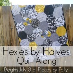 Pieces by Polly 2013 Hexes by Halves Quilt Along