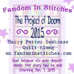 Fandom in Stitches 2011-2015 Project of Doom Harry Potter Bookcase BOM Quilt Along